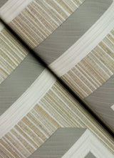 Henley Taupe Geometric Grasscloth Wallpaper with Modern Graphics Maze Pattern - Advantage 4125-26725