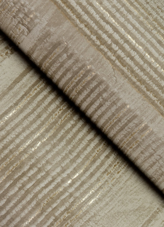 Jasper Neutral Block Texture Wallpaper with Metallic Raised Ink Geometric Pattern - Advantage 4125-26735