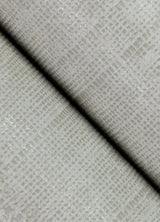 Blake Bone Texture Stripe Wallpaper with Metallic Raised Ink Farmhouse Woven Look - Advantage 4125-26739