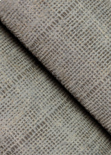 Blake Light Grey Texture Stripe Wallpaper with Fabric & Woven Textures Farmhouse Style - Advantage 4125-26740