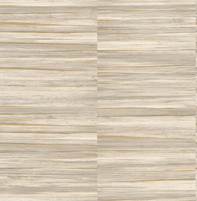 Rowan Wheat Faux Grasscloth Wallpaper with Metallic Textured Graphics - Advantage 4125-26743