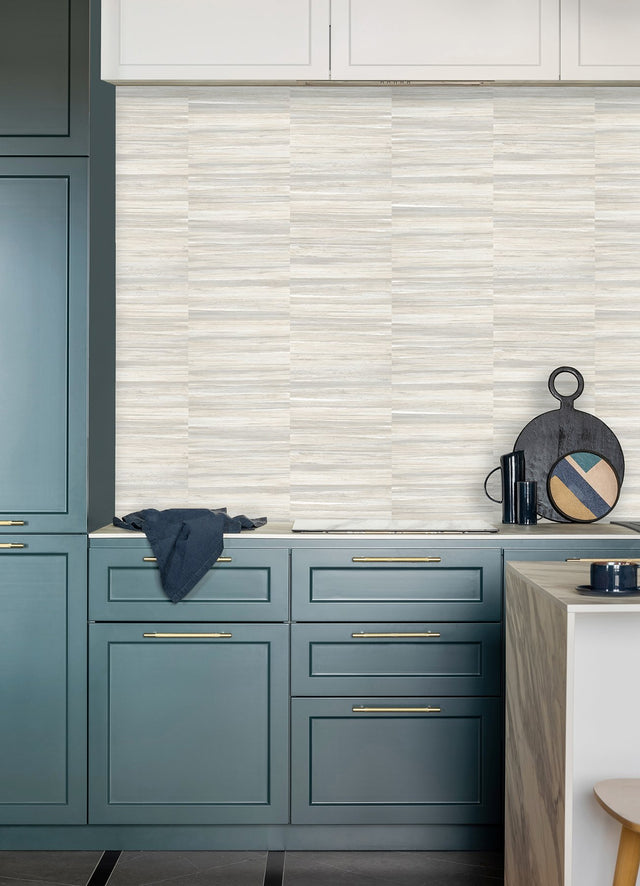 Rowan White Faux Grasscloth Wallpaper with Modern Graphics Pattern - Advantage 4125-26744