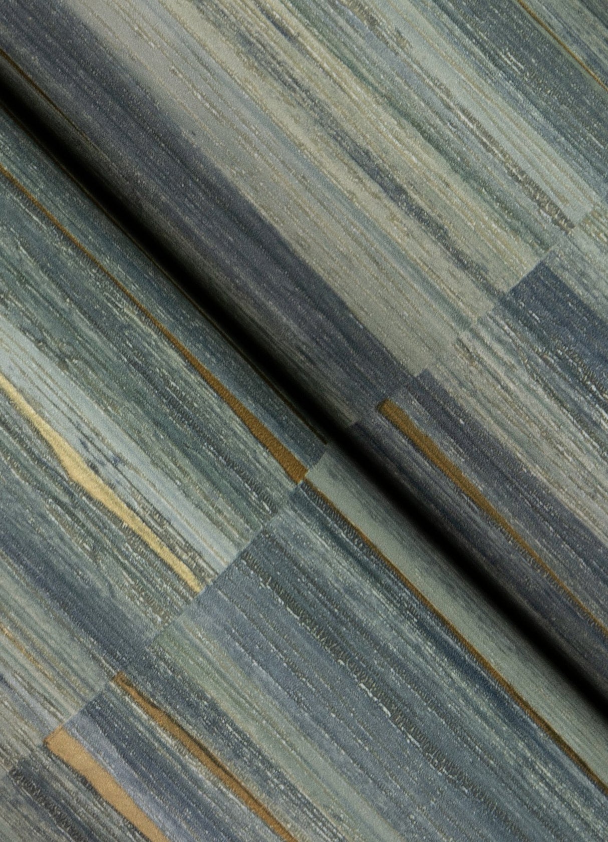Rowan Blue Faux Grasscloth Wallpaper with Modern Graphic Faux Grasscloth Pattern - Advantage 4125-26745