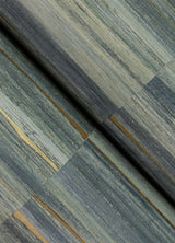 Rowan Blue Faux Grasscloth Wallpaper with Modern Graphic Faux Grasscloth Pattern - Advantage 4125-26745