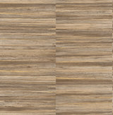Rowan Chestnut Faux Grasscloth Wallpaper with Modern Graphics Texture - Advantage 4125-26746