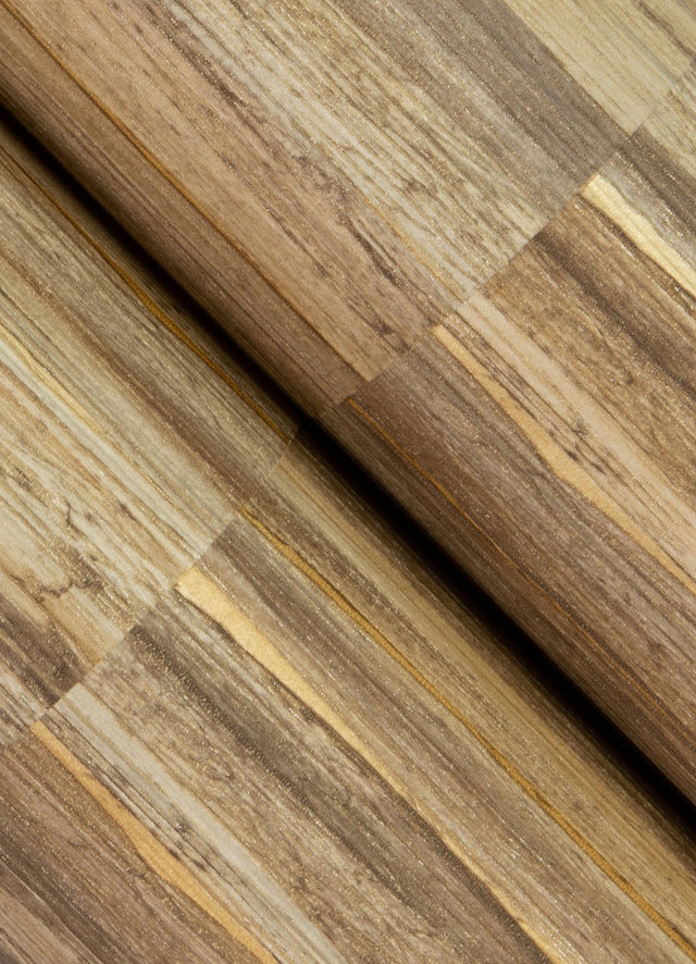 Rowan Chestnut Faux Grasscloth Wallpaper with Modern Graphics Texture - Advantage 4125-26746