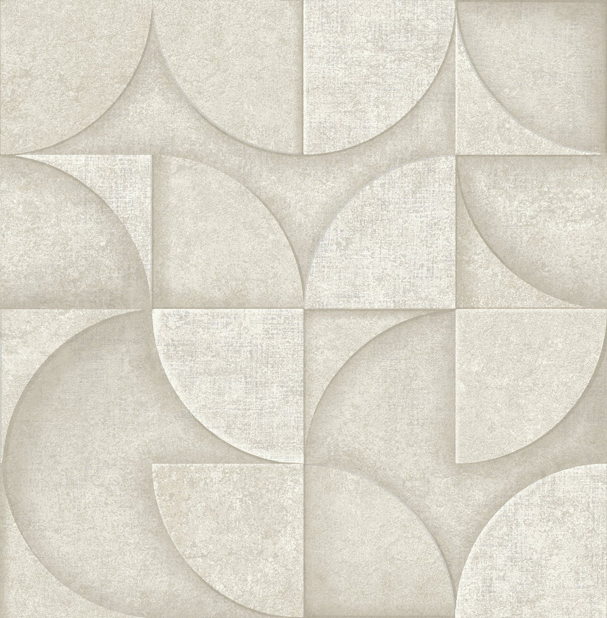 Addison Stone Retro Geo Wallpaper with Metallic Raised-Ink Geometric Pattern - Advantage 4125-26747