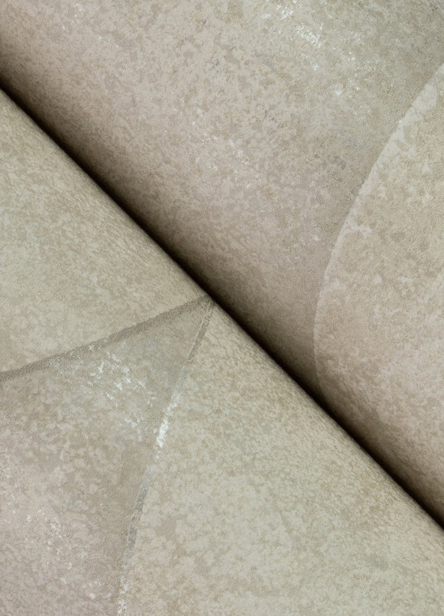 Addison Stone Retro Geo Wallpaper with Metallic Raised-Ink Geometric Pattern - Advantage 4125-26747