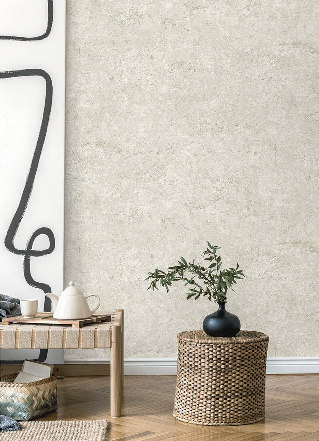 Colt Stone Cement Wallpaper with Distressed Textures Industrial Style - Brewster 4125-26751