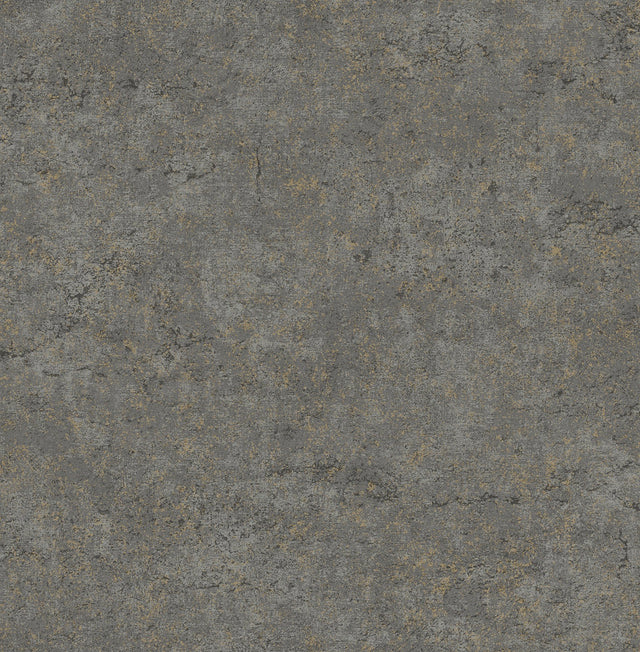 Colt Charcoal Cement Wallpaper with Distressed Textures Industrial Motif - Advantage 4125-26754