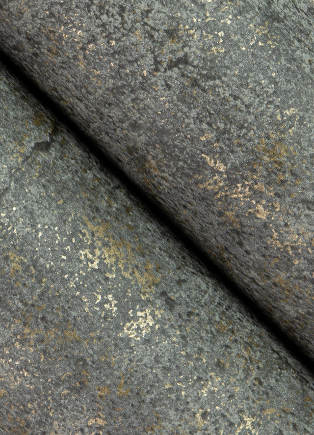Colt Charcoal Cement Wallpaper with Distressed Textures Industrial Motif - Advantage 4125-26754