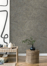 Colt Charcoal Cement Wallpaper with Distressed Textures Industrial Motif - Advantage 4125-26754