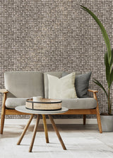 Kingsley Grey Tiled Wallpaper with Metallic Textured Geometric Tiles - Advantage 4125-26756
