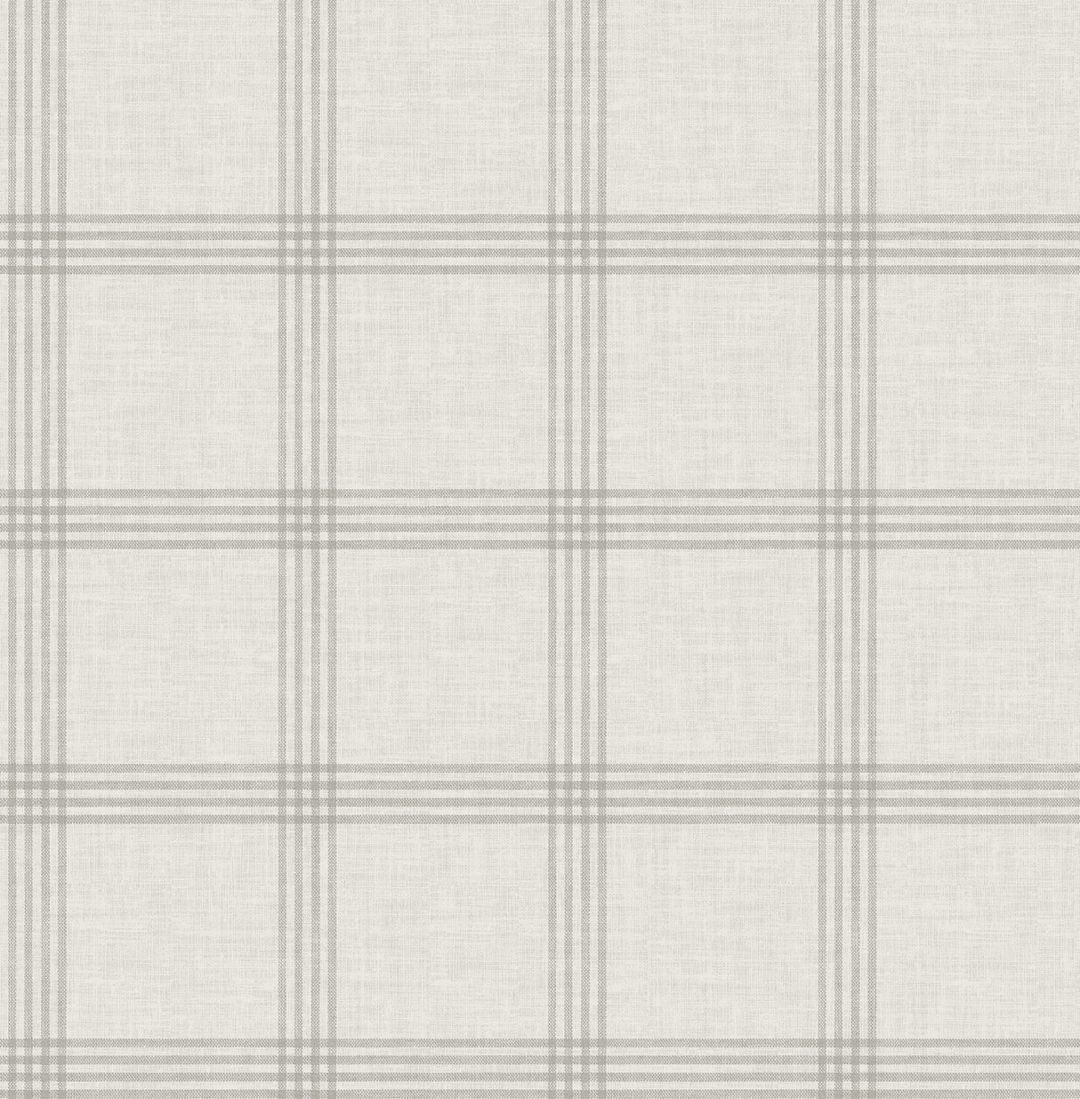 Twain Dove Plaid Wallpaper with Farmhouse Plaids Pattern - Chesapeake 4134-24478