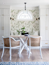 Imperial Garden Moss Botanical Wallpaper with Birds Motif - Chesapeake 4134-26992
