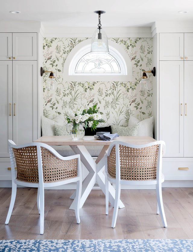 Imperial Garden Moss Botanical Wallpaper with Birds Motif - Chesapeake 4134-26992
