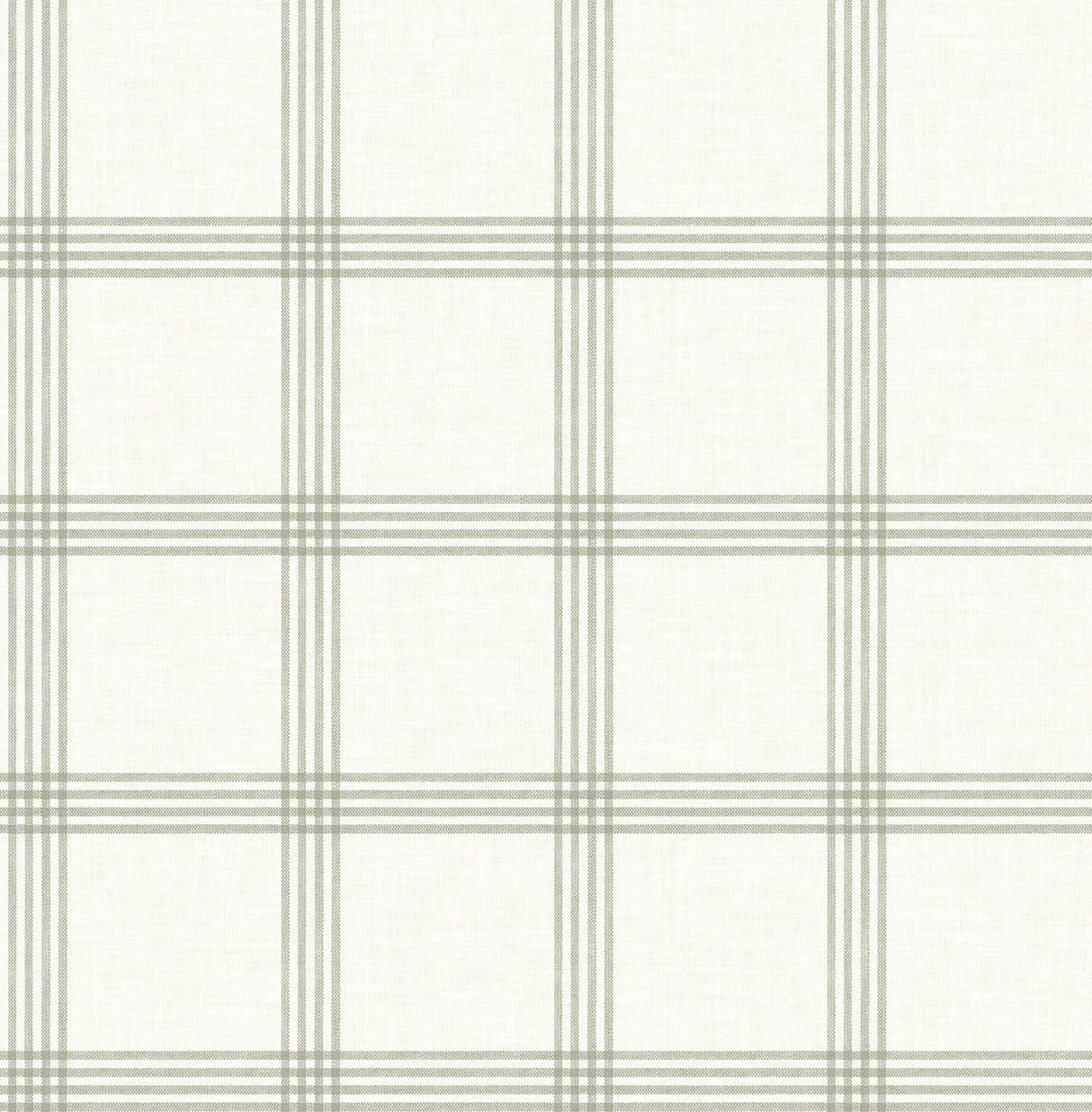 Twain Green Plaid Wallpaper with Farmhouse Graphic Plaid Pattern - Chesapeake 4134-26996