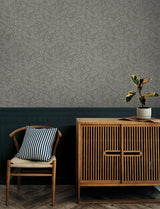 Senna Silver Budding Vines Wallpaper with Metallic Botanical Vine Pattern - Chesapeake 4134-72522