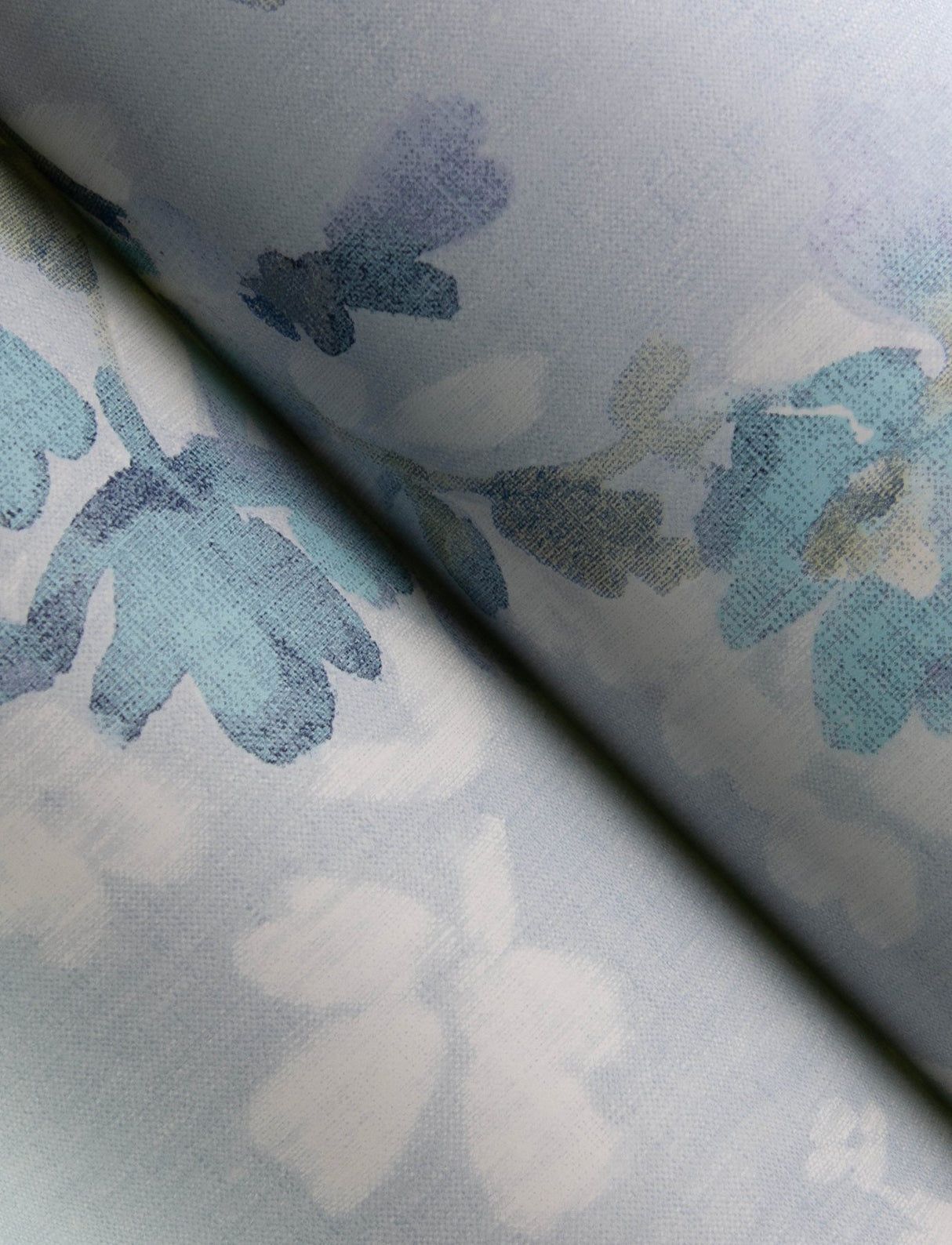 Azalea Light Blue Floral Branches Wallpaper with Botanical Farmhouse Style - Chesapeake 4134-72526