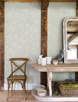 Vadouvan Light Blue Jacobean Trail Wallpaper with Traditional Botanical Jacobean Pattern - Chesapeake 4134-72539