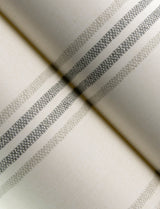 Lovage Charcoal Linen Stripe Wallpaper with Farmhouse Stripes Pattern - Chesapeake 4134-72547