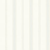Lovage Aqua Linen Stripe Wallpaper with Stripes Pattern, Farmhouse Style - Brewster 4134-72548