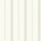 Lovage Green Linen Stripe Wallpaper with Farmhouse Stripes Pattern - Chesapeake 4134-72549