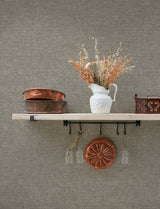 Chambray Grey Fabric Weave Wallpaper with Textured Faux Fabric Pattern - Chesapeake 4134-72556