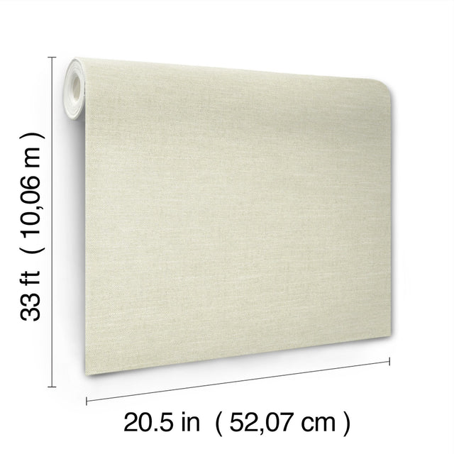 Chambray Sage Fabric Weave Wallpaper with Fabric Textures Motif - Chesapeake 4134-72557