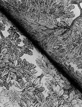 Spinney Black Toile Wallpaper with Botanical Trees Motif - Chesapeake 4134-72558