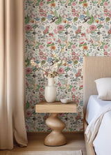 Whimsy Multicolor Fauna Wallpaper with Whimsical Animals Pattern - Brewster 4135-12801