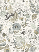 Whimsy Neutral Fauna Wallpaper with Animals Motif, Whimsical Non Woven - A-Street Prints 4135-12806