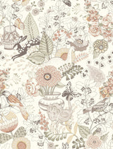 Whimsy Coral Fauna Wallpaper with Whimsical Animals Pattern - A-Street Prints 4135-12807