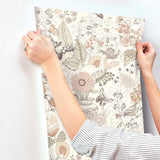 Whimsy Coral Fauna Wallpaper with Whimsical Animals Pattern - A-Street Prints 4135-12807