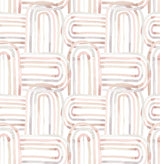 Lolly Blush Arches Wallpaper with Abstract Whimsical Pattern - A-Street Prints 4135-27271