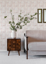 Lolly Blush Arches Wallpaper with Abstract Whimsical Pattern - A-Street Prints 4135-27271