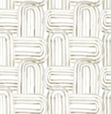 Lolly Beige Arches Wallpaper with Whimsical Abstract Pattern - A-Street Prints 4135-27272