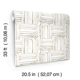 Lolly Beige Arches Wallpaper with Whimsical Abstract Pattern - A-Street Prints 4135-27272