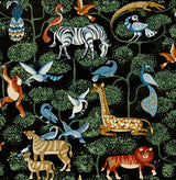 Rigby Multicolor Jungle Animals Wallpaper with Whimsical Animals Pattern - Brewster 4135-27284