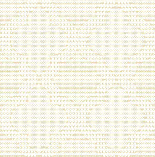 Ernest Yellow Quilted Quatrefoil Wallpaper with Modern Graphic Quatrefoil Pattern - Brewster 4135-27292