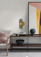 Cassie White Petite Polka Wallpaper with Metallic Hand-Painted Dot Pattern - A-Street Prints 4135-27303
