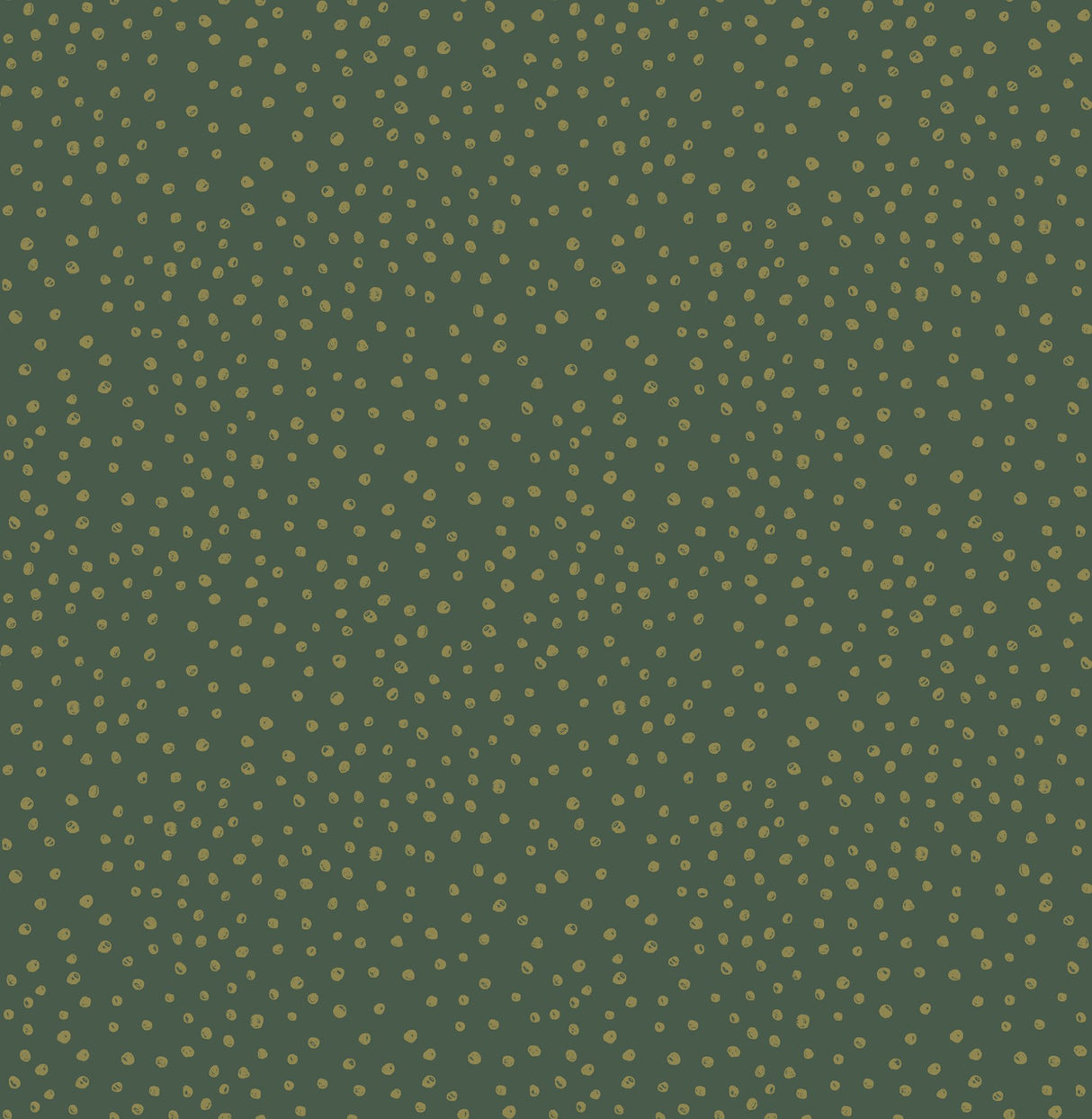 Cassie Green Petite Polka Wallpaper with Metallic Burnished Gold Dots - Brewster 4135-27304