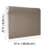 Cromie Brown Texture Wallpaper with Raised Ink Vinyl on Non Woven, Transitional Graphics Pattern - A-Street Prints 4135-6905