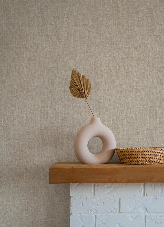 Cromie Taupe Texture Wallpaper with Transitional Texture Pattern - A-Street Prints 4135-6910