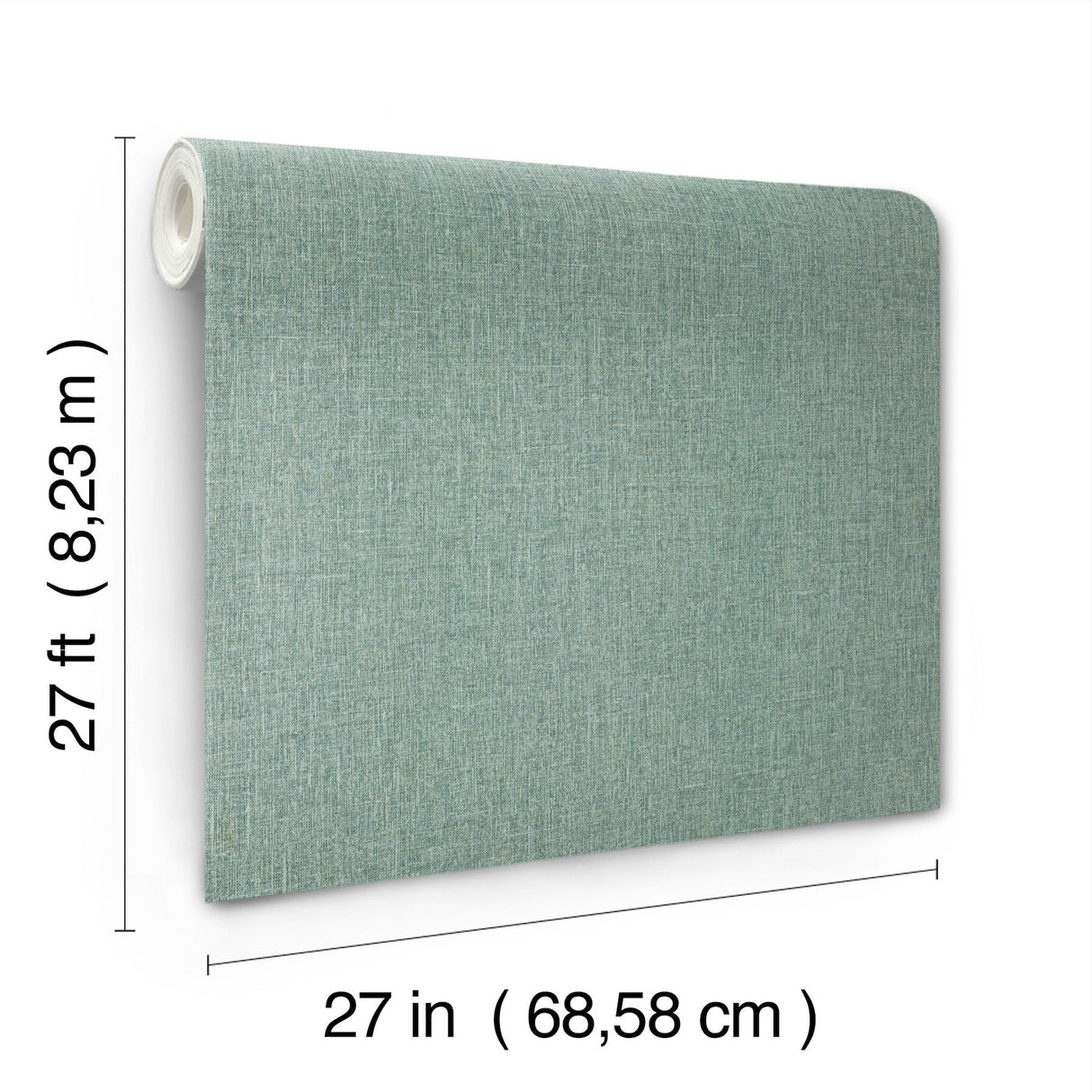 Cromie Turquoise Texture Wallpaper with Faux Fabric Motif - A-Street Prints 4135-6924