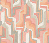 Tulum Coral Surreal Shapes Wallpaper with Modern Abstract Pattern - A-Street Prints 4135-72701