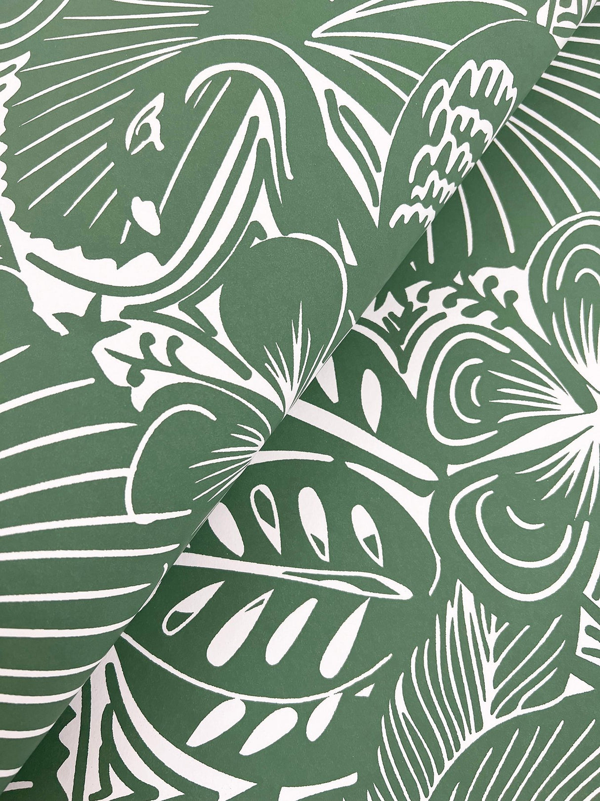 Idalia Green Floral Flamingo Wallpaper with Tropical Animals Motif - A-Street Prints 4135-72714
