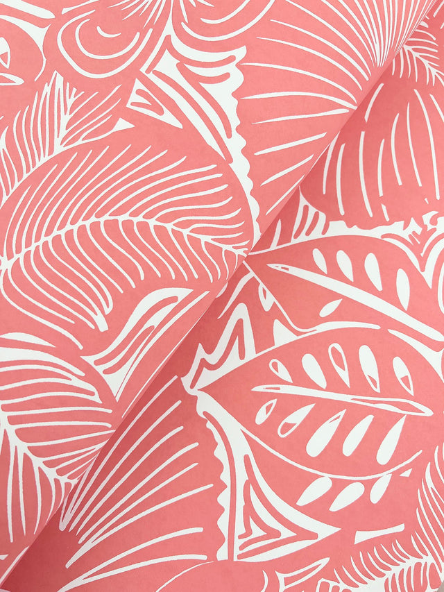 Idalia Coral Floral Flamingo Wallpaper with Tropical Animal Motif - A-Street Prints 4135-72717