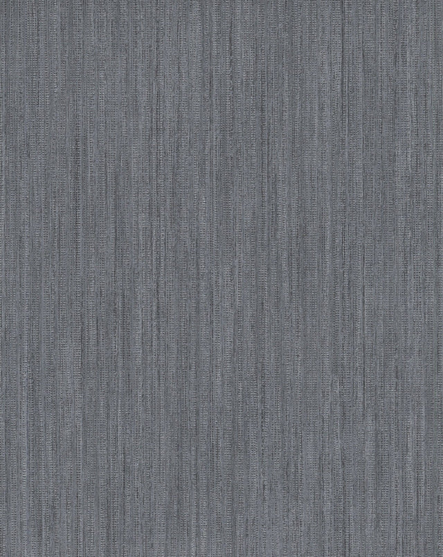 Silky Way Slate Striated Blue Wallpaper with Textured Stripe Graphics - Warner 4140-3706