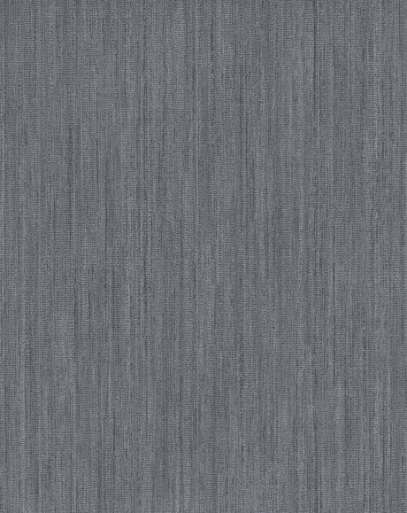 Silky Way Slate Striated Wallpaper by Warner YKBX4911N - Steel Blue Grey Vertical Striations Raised Ink Non Woven Vinyl